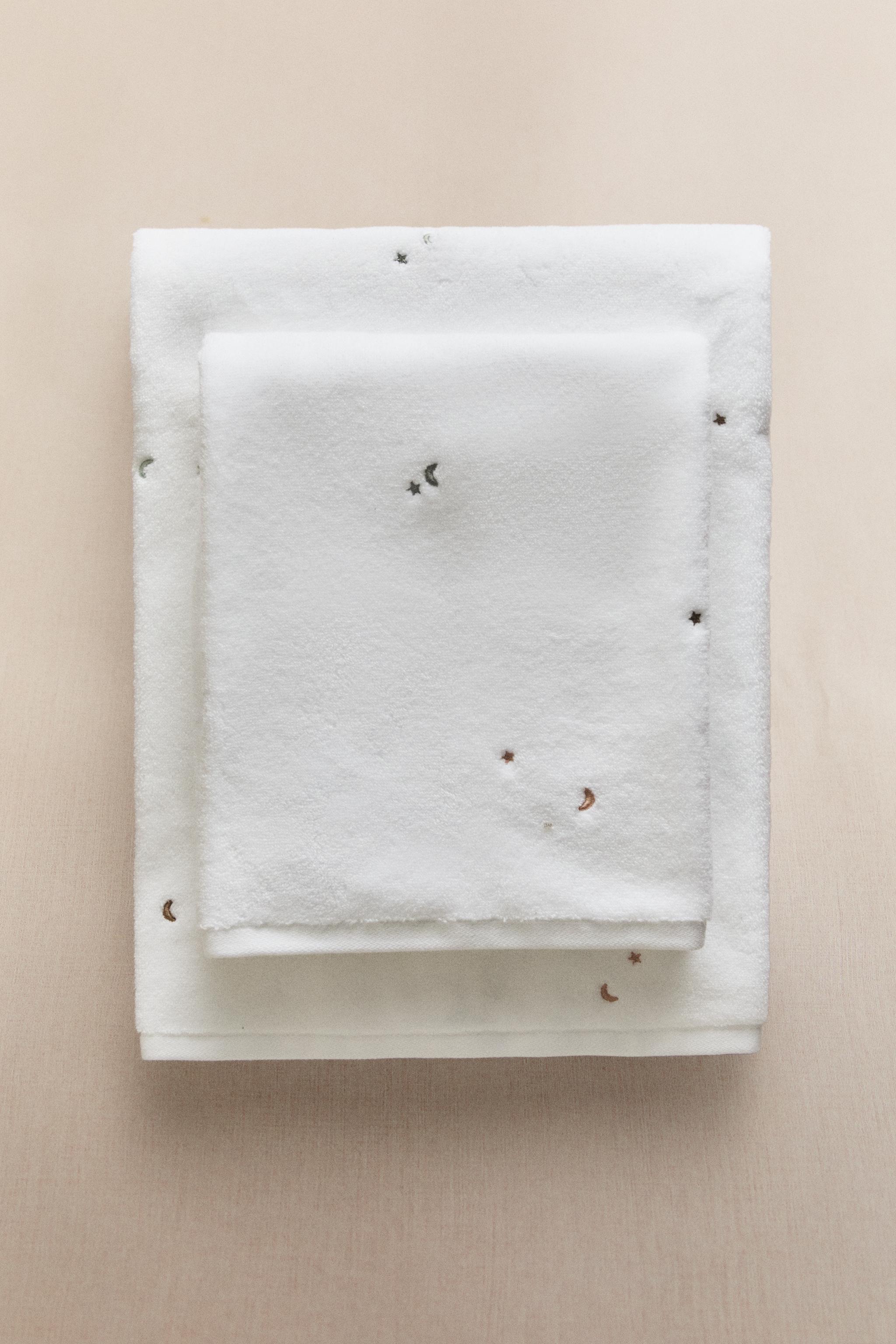 SERVIETTE DE BAIN ENFANT LUNES ÉTOILES